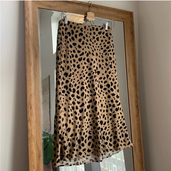 Rachel Zoe Leopard Skirt size 2 - Picture 1 of 5